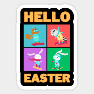 Hello Easter Sticker